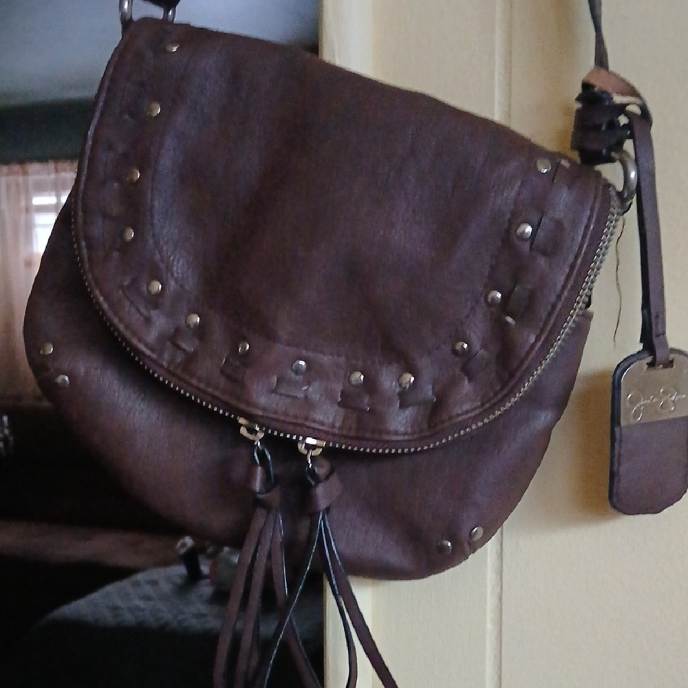 Jessica Simpson Dark Brown Crossbody Bag